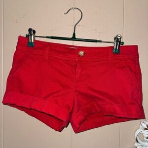 Abercrombie red shorts size 00